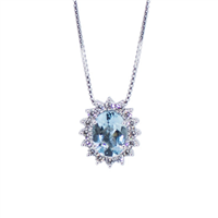 Collar Mirco Visconti Mujer in Oro blanco Acquamarina 1.62 Ct IE68/20C - IE68/20C
